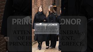 🇪🇸#PrincessLeonore Attended The Funeral Of Her Great Aunt💐#spanishroyalfamily#shorts#spanishroyalty
