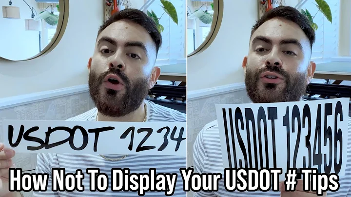 How NOT To Display Your USDOT Number Sticker Decal Lettering | Avoid These Mistakes Truckers Make