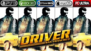 Driver San Francisco | PS3 vs Xbox 360 vs Steam Deck vs macOS vs PC Ultra | Comparison 4K