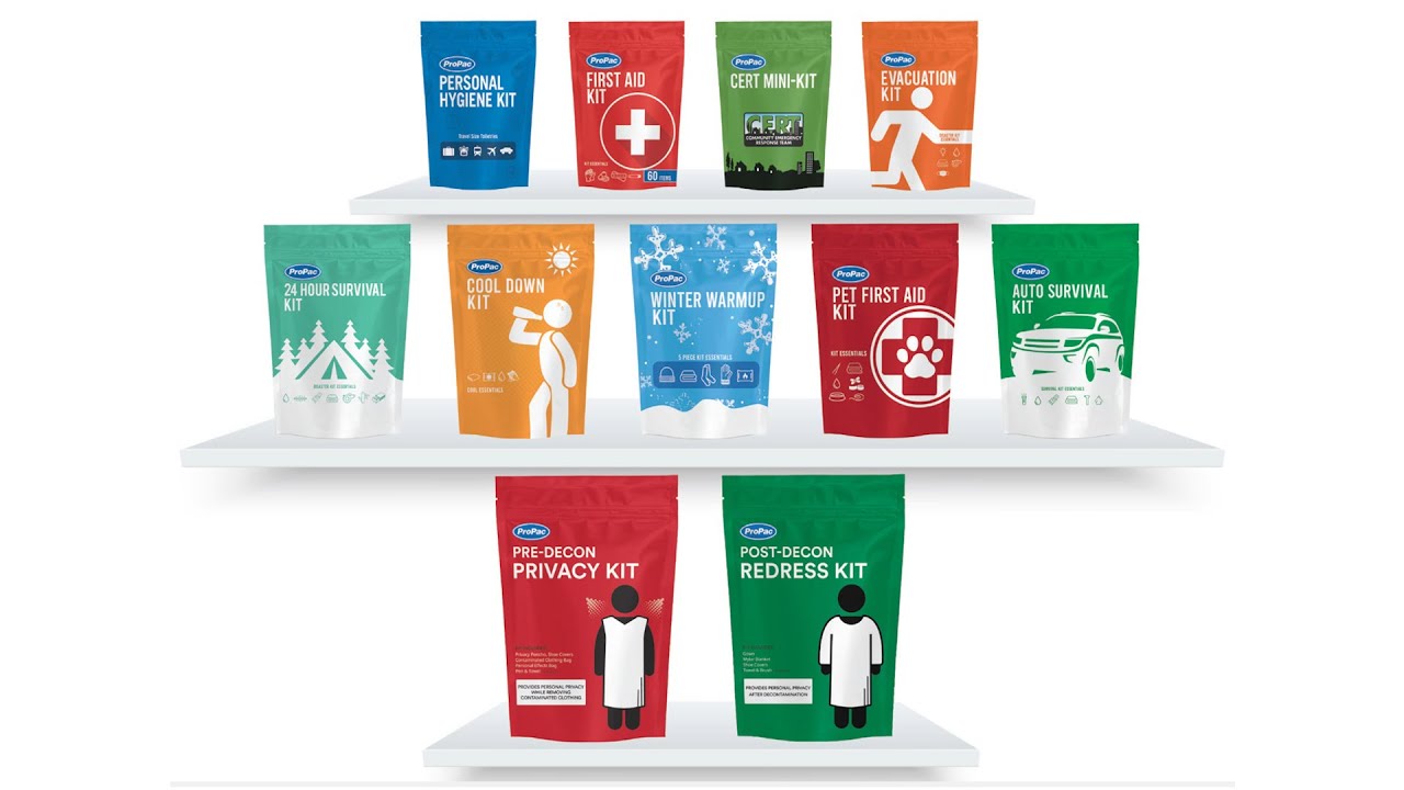 Preparedness Pouch Kits | ProPac USA - YouTube