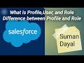 What is Profile, User ,Role and difference between Profile &amp; Role - 08