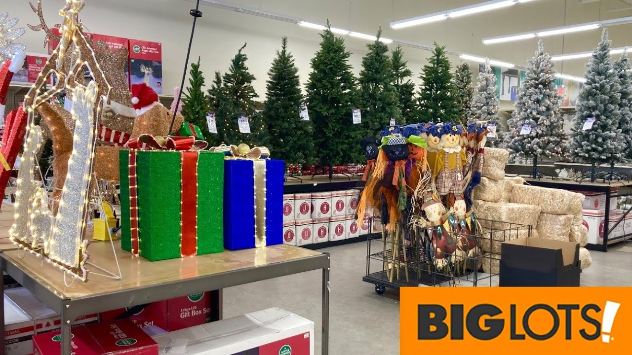 BIG LOTS CHRISTMAS TREES CHRISTMAS DECORATIONS ORNAMENTS SHOP WITH ME