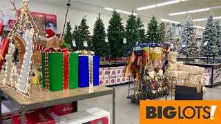 BIG LOTS CHRISTMAS TREES CHRISTMAS DECORATIONS ORNAMENTS SHOP WITH ME SHOPPING STORE WALK THROUGH