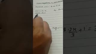 Linear Equation               (Solve 2x - 1=14 - x)