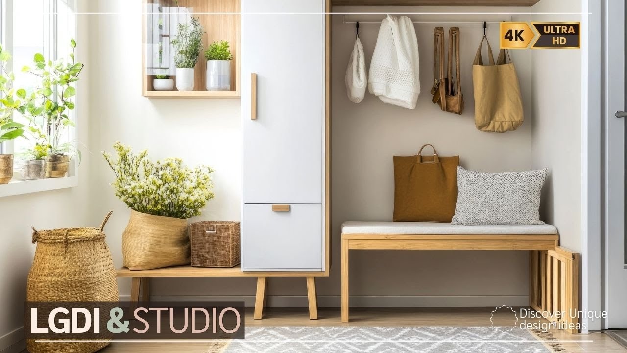 Small Entryway Design Ideas 2025: Elegant Black Accents, Cozy Interiors & Space-Saving Furniture