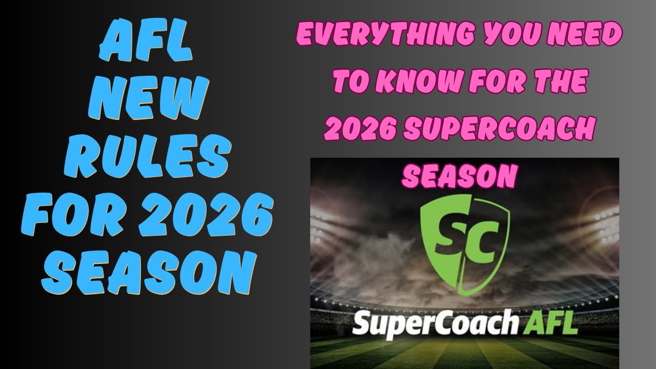 AFL new rules for 2026 discussion