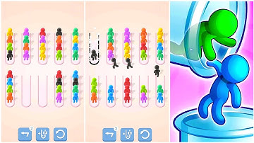 Colour Sort Ragdoll Puzzle Gameplay 9 , Android Games ios Walkthrough Simulator Think Brain