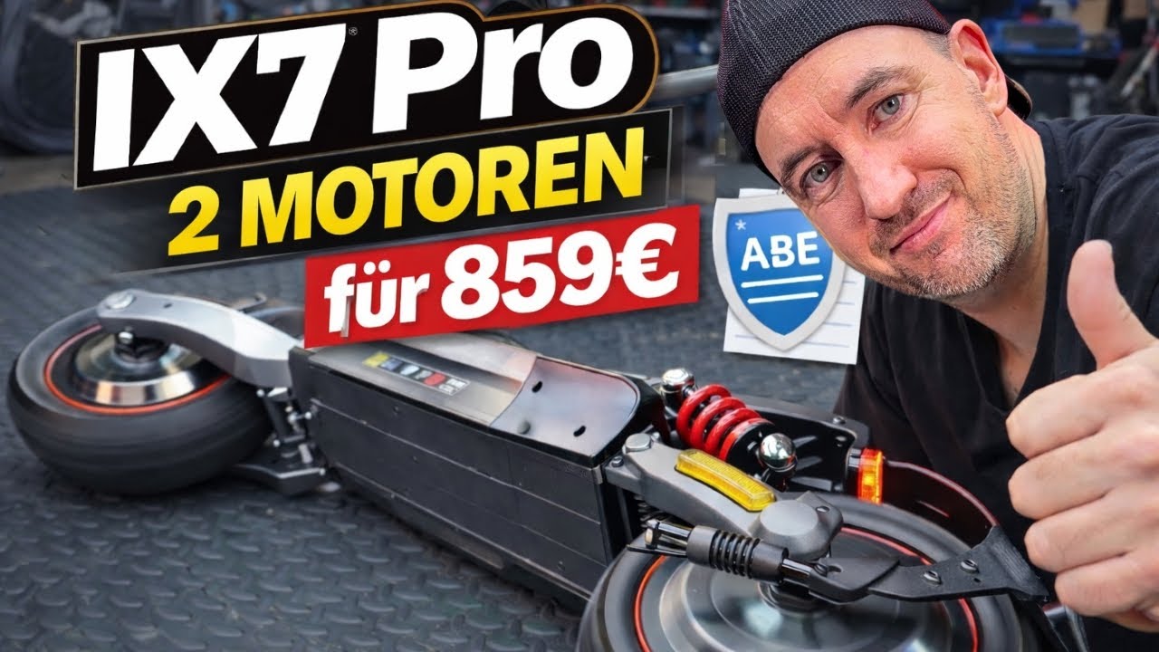 2 Motoren mit ABE? 🔥 IX7 Pro für 859€ im ersten Check 🔥 #escooter #iscooter #ix7pro