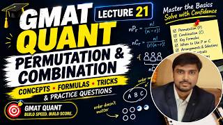 GMAT Quant Lecture 21 | Permutation & Combination | Concepts, Formulas & Tricks