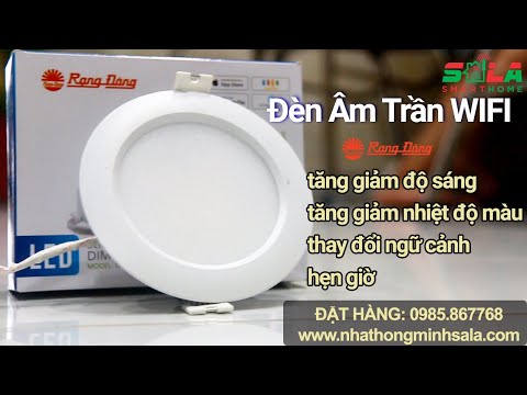 Video [Review] Đèn LED âm trần Downlight smart wifi 110/9W... - YouTube