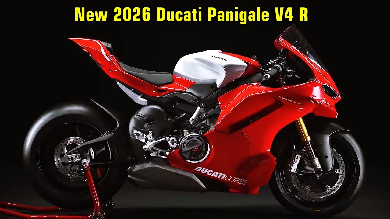 Представлен новый Ducati PANIGALE V4 R 2026 года | Обзор, первый взгляд, полные характеристики и ...