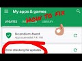 How to fix error checking/finding updates in play store || Tots tech ||
