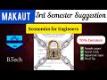 MAKAUT Economics For Engineers 3rd semester Suggestion