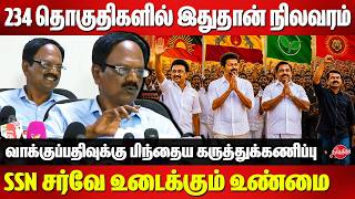 234 தொகுதிகளிலும் இதுதான் நிலவரம் - SSN Survey on exit poll tamil nadu 2026