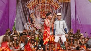 Bujang Ganong Lucu Barongan Singo Lumaksono Bintang Tamu Takim Cakil