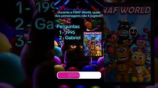 Acha que sabe tudo sobre FNAF? Faça o quiz e descubra! #quiz #fnaf #fnafedit #quiztime Acha que sabe tudo sobre FNAF? Faça o quiz e descubra! #quiz #fnaf #fnafedit #quiztime