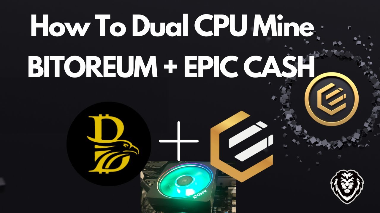 HOW TO DUAL MINE BTRM + EPIC CASH CPU MINING YouTube