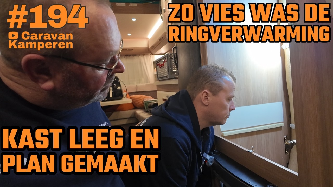 #vlog194 Voorbereiding dieselkachel inbouw deel 1 | Kast leeg & schoon | Roll-up te zien in de kast