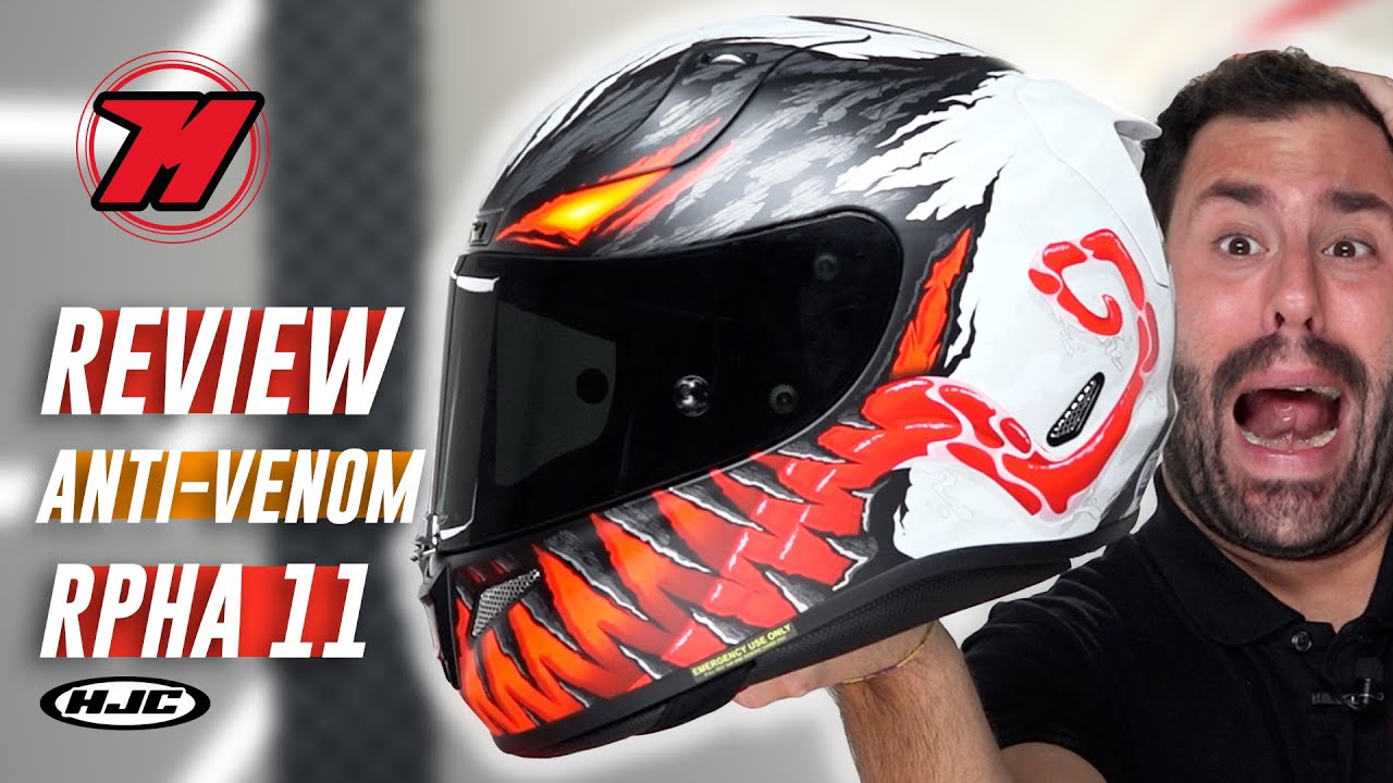 Casco ANTI VENOM 🕷️🔥¡¡El casco de moto MÁS ESPECTACULAR!! - YouTube