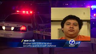 CVS shooting suspect says he was defending his brother