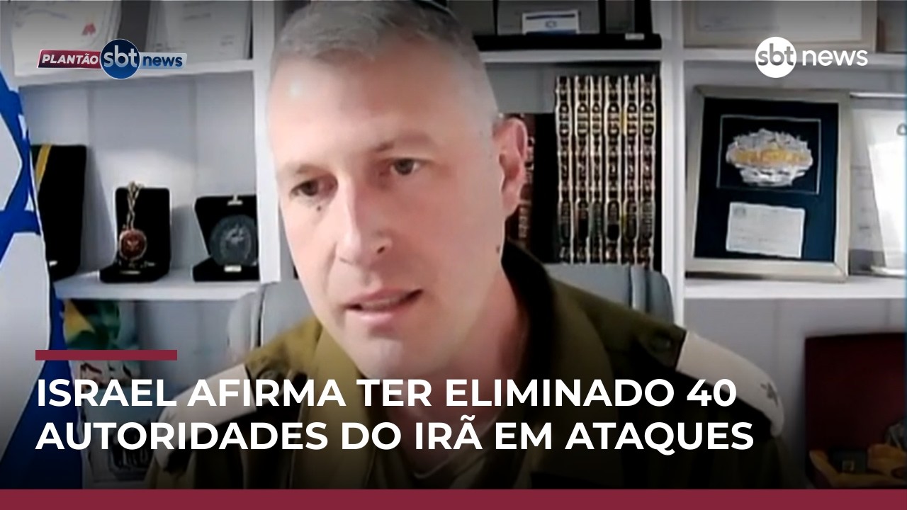 Mais de 40 lideranças do Irã foram eliminadas, diz porta-voz de Israel ao SBT News | PlantãoNews