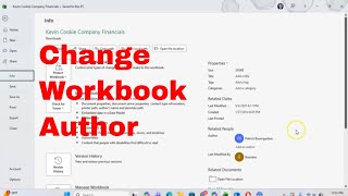 How to Change the Author of a Workbook in Excel With Ease! Change Excel Workbook Author. #tutorial