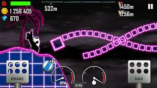 Hill Climb Racing Get Back To The 80S Neon, The Rocket, 1256M, 1080P 60 Fps