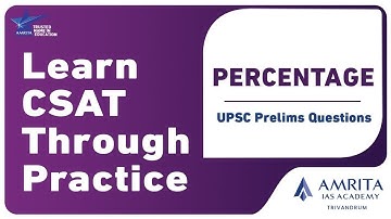 Percentage | CSAT | Previous Year Questions
