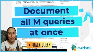 document all power query m code without copy pasting it