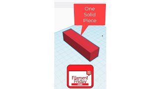 Join Two Pieces End to End in #Tinkercad #3DPrinting