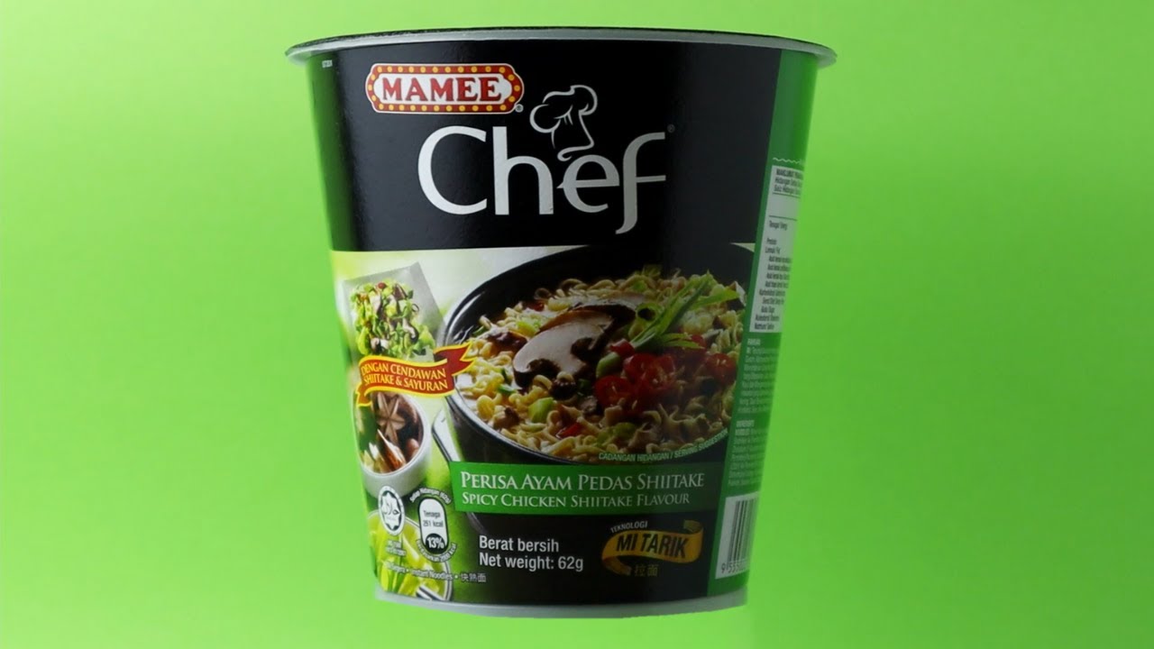 Does Mamee Chef Spicy Chicken Shiitake taste like mushroom? YouTube