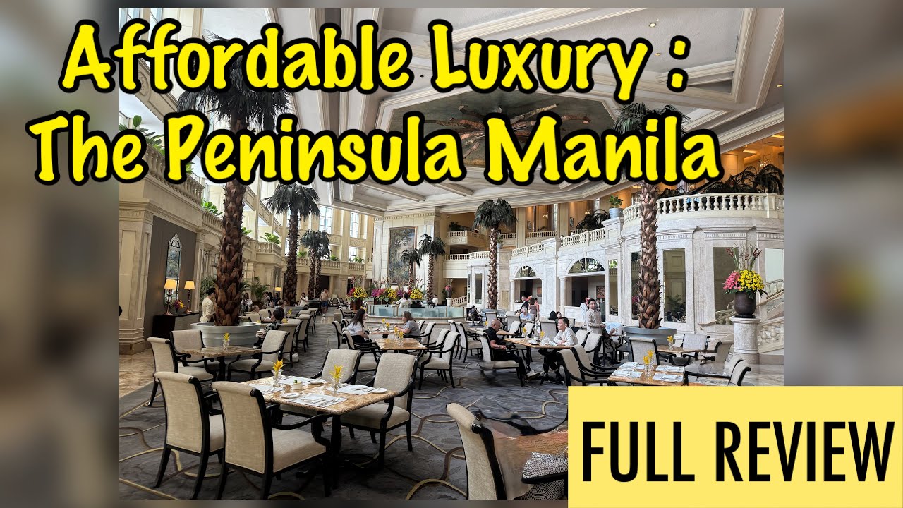 Affordable luxury hotel in Manila - The Peninsula Manila.  Room tour, gallery club FULL REVIEW 🤩