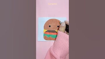 Diy squishmallow paper squishy 🍔 #shorts #papersquishy #papercraft #diy