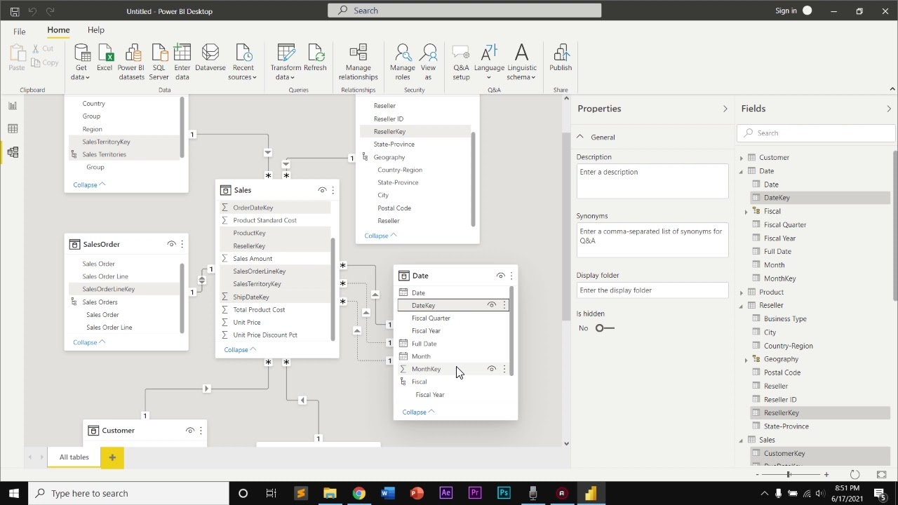 Tutorial create Sales Report Power BI Desktop