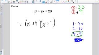 4.3 Mixed Types Factoring