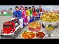 छोटा ट्रेन खाने की दुकान Mini Train Restaurant Comedy Video हिंदी कहानिय Hindi Kahaniya Comedy Video