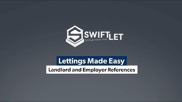 Landlord and Employer References | Swift Let Tenancy Application Software | Lettings Made Easy