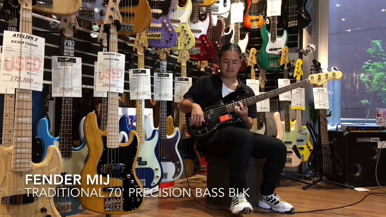 Fender Made in Japan Traditional 70' Precision Bass BLK - YouTube Fender Made in Japan Traditional 70' Precision Bass BLK - YouTube