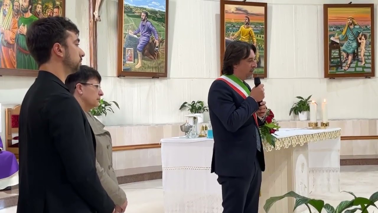 POLICORO. I FUNERALI DI MATTIA LAVIOLA. I SALUTI DEL SINDACO, ENRICO BIANCO, E DI DUE AMICI