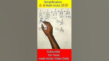 Simplification math tricks | Simplification math short tricks #short #ytshort #math #trickymath