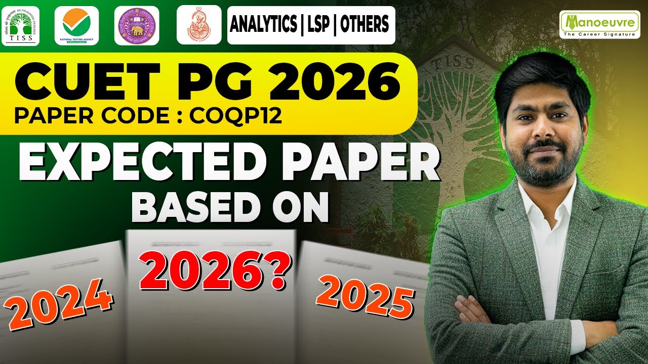 CUET PG TISS COQP12 2026 Expected Paper Based On 2024 & 2025 | Important Questions | Weightage