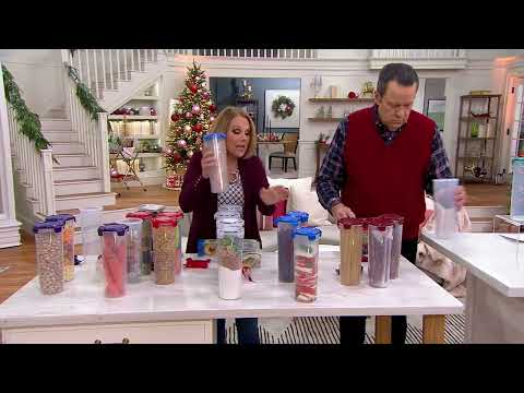 LocknLock Set of 4 Tall Round Canisters on QVC @QVCtv