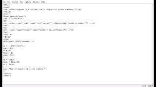 Celebrity PHP Program To find the Sum of digits of given number Net Worth