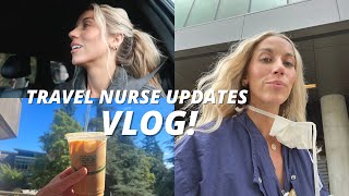 VLOG! Drive to work with me + Travel Nurse updates!!!!