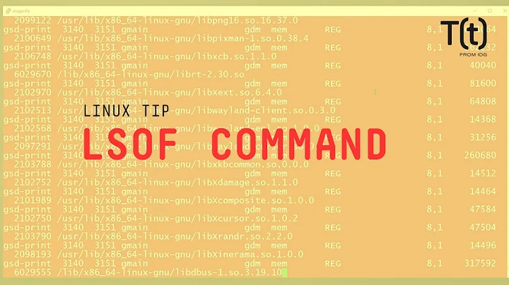 How to use the lsof command: 2-Minute Linux Tips