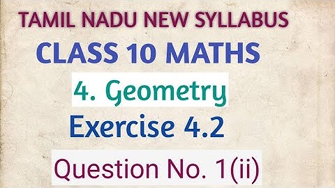 #10thmaths Exercise 4.2 Question No. 1(ii). Tamil Nadu new Syllabus