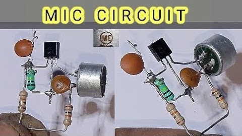 How to make Bc547 transistor mic circuit