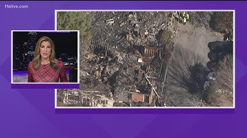 Video shows damage from gas explosion at apartment building