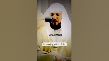 تلاوه خاشعه للقارئ ماهر المعيقلي جودة عالية HD