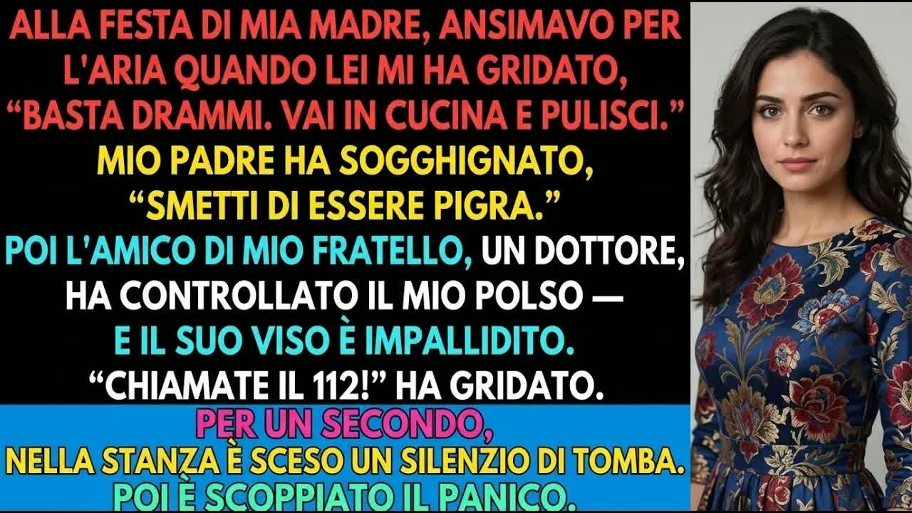 Stavo morendo davanti a 30 persone e mia madre mi ha ordinato di pulire la cucina. Ho 24 anni e per tutta la vita ho creduto di essere io il problema, troppo sensibile, troppo drammatica. Durante...